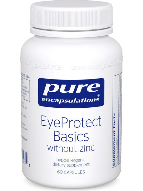 Pure Encapsulations, EyeProtect Basics, without zinc, 60 caps