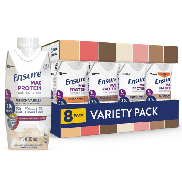 Ensure Max Protein Nutrition Shakes Variety Pack With 30G Of Protein & Max Protein Liquid Nutritional Shake With 30G Of Protein Ensure Max Protein Nutrition Shakes Variety Pack With 30G Of Protein & Max Protein Liquid Nutritional Shake With 30G Of Protein
