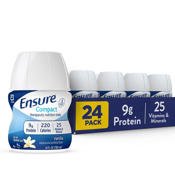 Ensure Compact Nutrition Shake 9G Of Protein Vanilla 4 Fl Oz (Pack Of 24)