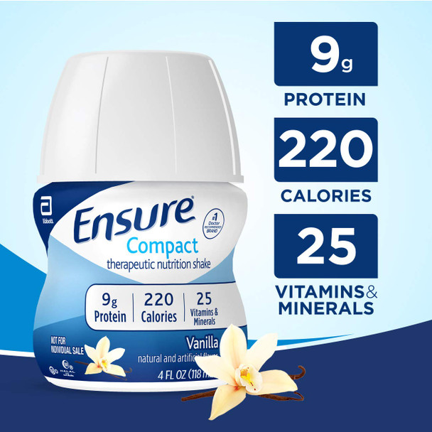 Ensure Compact Nutrition Shake 9G Of Protein Vanilla 4 Fl Oz (Pack Of 24)