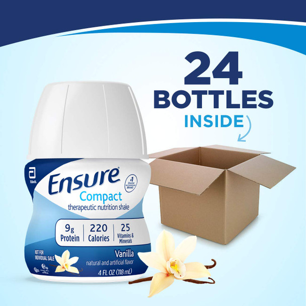 Ensure Compact Nutrition Shake 9G Of Protein Vanilla 4 Fl Oz (Pack Of 24)