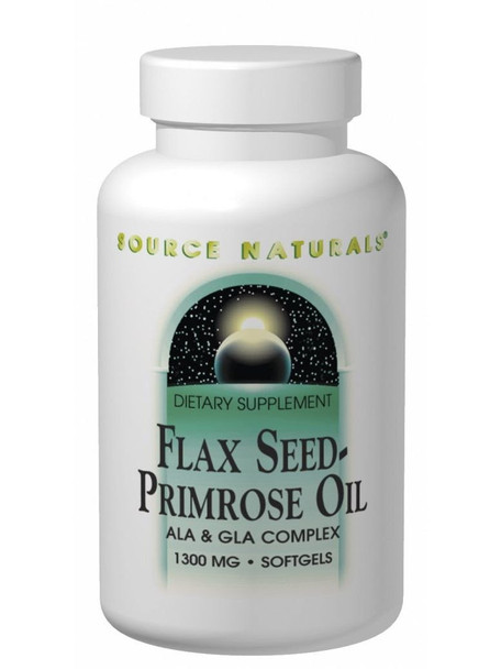 Source Naturals, Flax Seed Primrose Oil, 1300mg, 180 softgels