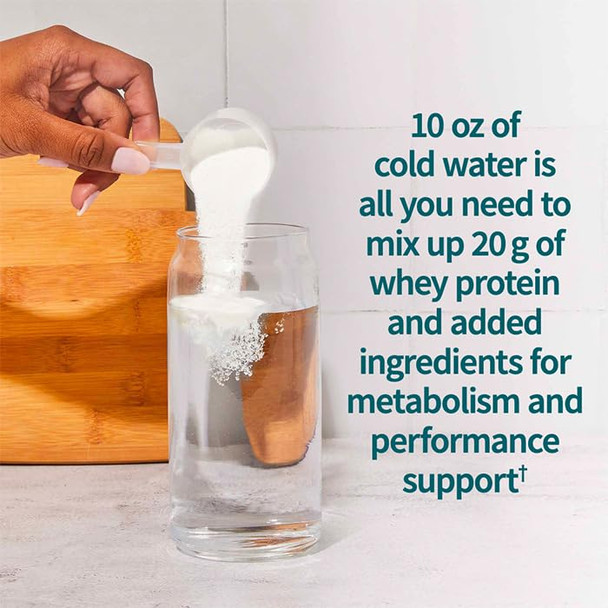 Garden of Life Sport Whey Plus Weight Management With Amino Energy - 20G Of Grass Fed Protein Isolate For Women And Men - Vanilla Powder - With Capsimax 2 Billion Cfu Probiotics About 15 Servings