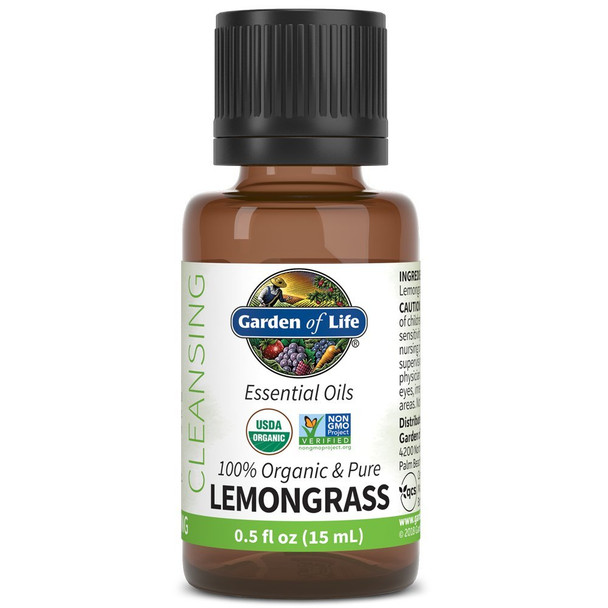 Garden of Life Essential Oil Calming Lemongrass 0.5 Fl Oz