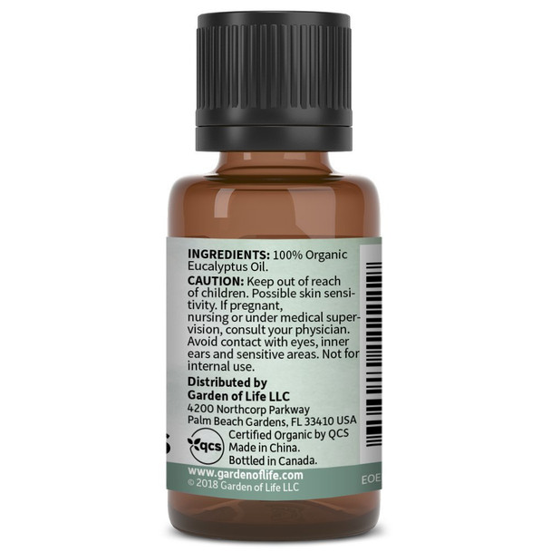 Garden of Life Essential Oil Eucalyptus 0.5 Fl Oz Pack (Pack Of 2)