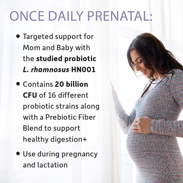 Garden of Life Once Daily Prenatal Bundle: Mykind Organics Prenatal Once Daily Multivitamin 30 Vegan Tablets Plus Dr. Formulated Once Daily Prenatal Probiotics 20 Billion Cfu 30 Vegetarian Capsules