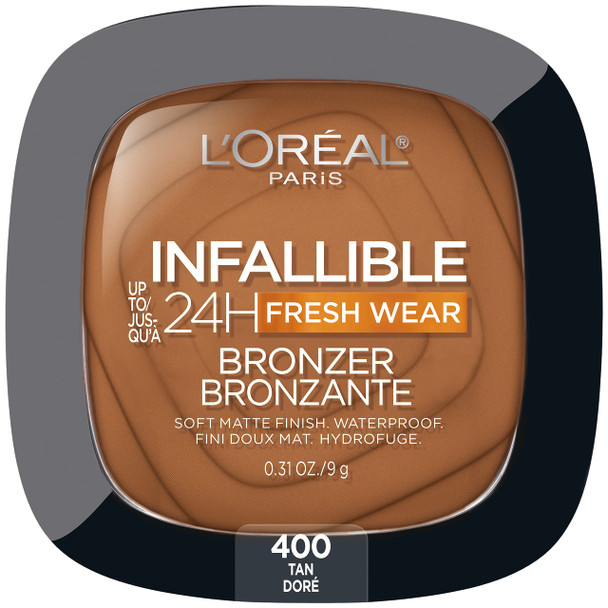 L Oreal Paris Infallible Up To 24H Fresh Wear Bronzer. Tan 0.31 Oz