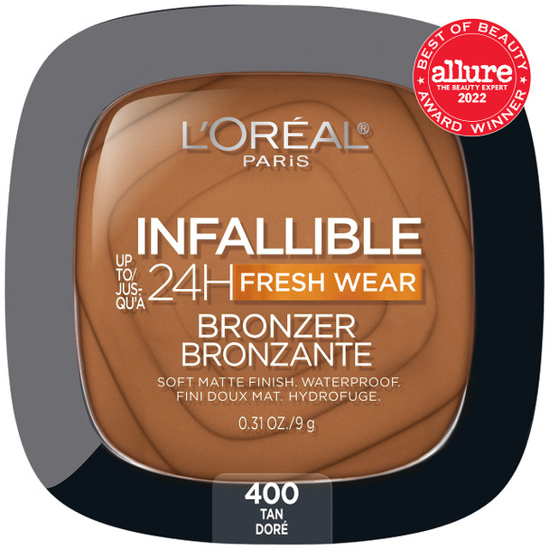L Oreal Paris Infallible Up To 24H Fresh Wear Bronzer. Tan 0.31 Oz