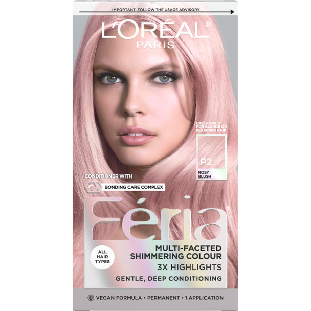 L'Oreal Paris Hair Color Feria Pastels Dye y Pink P2 By