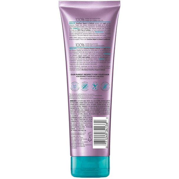 L'Oreal Paris Everpure Sulfate Free Repair & Defend Shampoo 8.5 Fl. Oz.