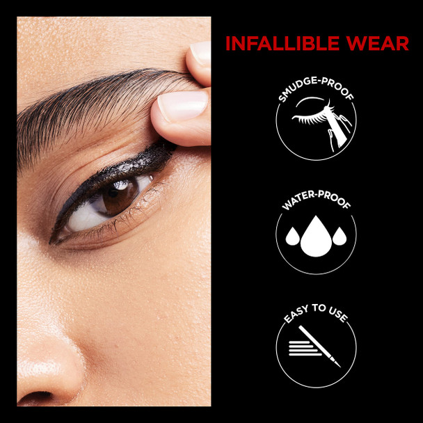 L'Oreal Paris Paris Infaillible Grip Precision Felt 0.4Mm 24H Longwear Waterproof Eyeliner Black