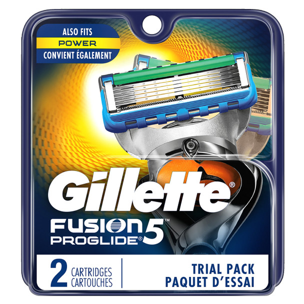 Gillette Fusion5 ProGlide Men's Razor Blades, 2 Count Blade Refills