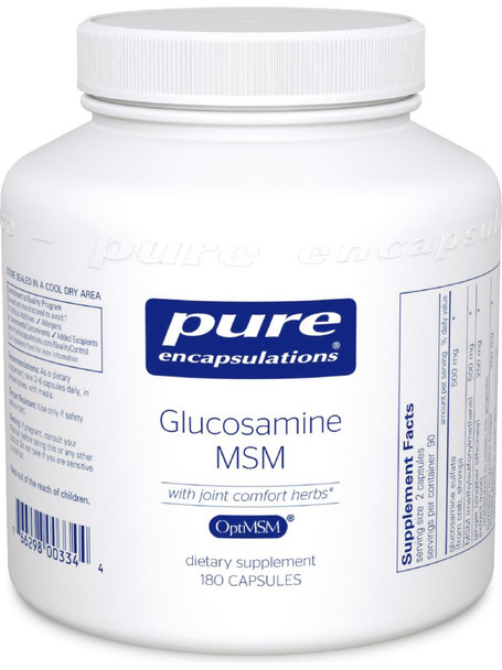 Pure Encapsulations, Glucosamine MSM w/Joint Comfort, 180vcaps