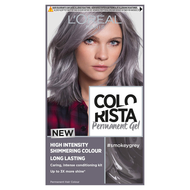 L'Oreal Paris Colorista Permanent Gel Hair Dye Long-Lasting And Vibrant At-Home Hair Colour High-Intensity Hues With Up To 3X More Shine Colour: y Grey