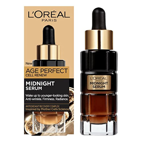 L'Oreal Paris Midnight Serum Cell Renew Age Perfect Anti-Oxidant Recovery Complex Night Serum For Anti- Wrinkle Firmness And Radiance 30Ml