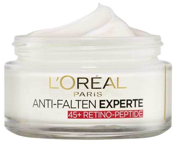 L'Oreal Paris Anti-Wrinkle Expert Face Cream 45+ Intensive Anti-Age Face Cream With Retino Peptides For Firmer And Softer Skin 50 Ml