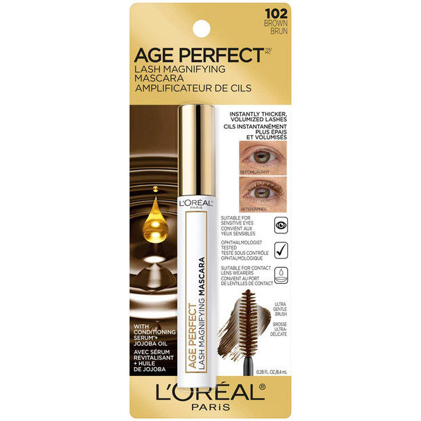 L'Oreal Paris (Brown) - Age Perfect Lash Magnifying Mascara Brown 10Ml