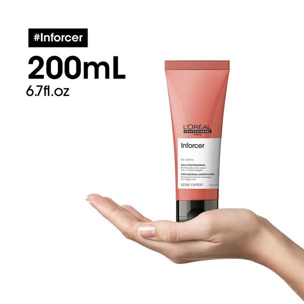 L'Oreal Paris Professionnel Strengthening Conditioner For Dry And Brittle Hair With Vitamin B6 And Biotin Series Expert Inforcer Conditioner 200 Ml