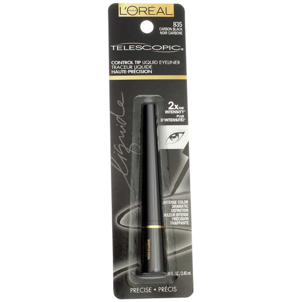 L'Oreal Paris Telescopic Precision Liquid Eyeliner Carbon Black (Pack Of 2)