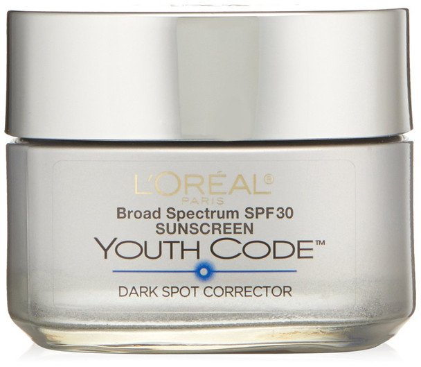 L'Oreal Paris Dark Spot Corrector Face Moisturizer With Spf 30 For Even Skin Tone By Paris Youth Code Anti-Aging Day Cream Non-Greasy 1.7 Oz. L'Oreal Paris Dark Spot Corrector Face Moisturizer With Spf 30 For Even Skin Tone By Paris Youth Code Anti-Aging Day Cream Non-Greasy 1.7 Oz.