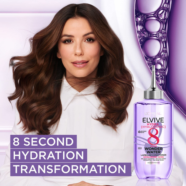 L'Oreal Paris Wonder Water Liquid Hair Conditioner By Elvive Colour Protect 8 Second Hair Treatment Damaged Coloured Hair With Lamellar Technology 200 Ml (Pack Of 2)