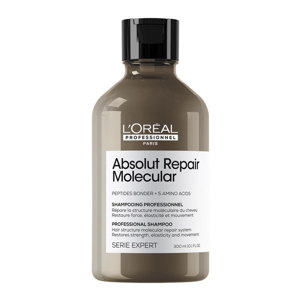 L'Oreal Paris L’OrEal Professionnel Absolut Repair Molecular Hair Shampoo Sulfate-Free Repairs Damage And Restores Strength For All Damaged Hair Types Serie Expert