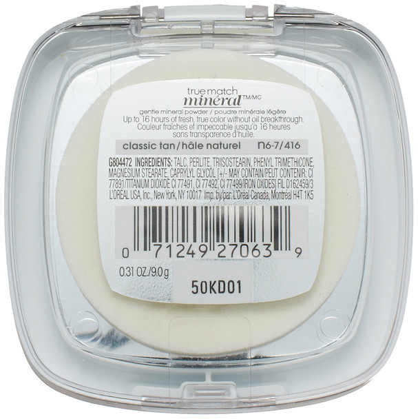 L'Oreal Paris True Match Mineral Powder - Classic Tan