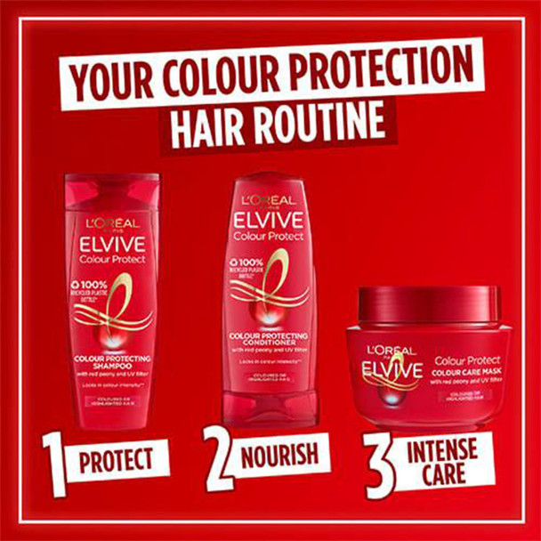 L'Oreal Paris Elvive Colour Protect Caring Shampoo For Coloured Hair 400 Ml