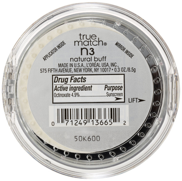 L'Oreal Paris True Match Super-Blendable Compact Makeup Natural Buff 0.3 Oz.