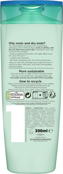 L'Oreal Paris Elvive Extraordinary Clay Rebalancing Shampoo 300Ml