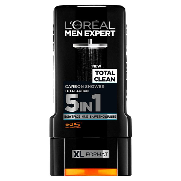 L'Oreal Paris Men Expert Total Clean Shower Gel 300Ml Packaging May Vary