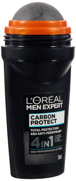 L'Oreal Paris Men Expert Carbon Protect 48 Hour Roll-On Multi-Color Fresh 1.69 Oz