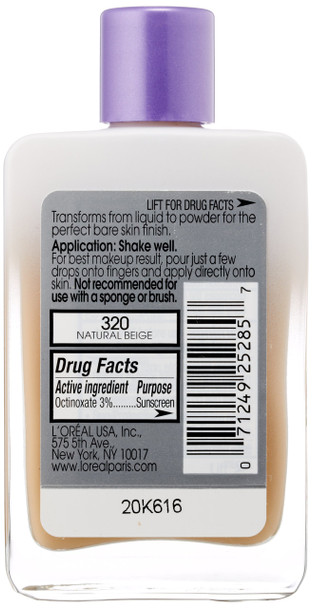 L'Oreal Paris Magic Nude Liquid Powder Skin Perfecting Makeup - Natural Beige 320