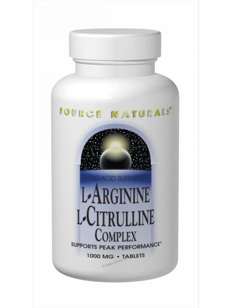 Source Naturals, L Arginine L Citrulline Complex, 120 ct