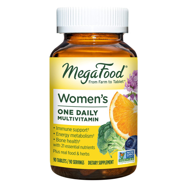 MegaFood Women'S One Daily Multivitamin For Women - With Iron B Complex Vitamin C Vitamin D Biotin And More - Plus Real Food - Immune Support Supplement - Bone Health - Vegetarian - 90 Tabs MegaFood Women'S One Daily Multivitamin For Women - With Iron B Complex Vitamin C Vitamin D Biotin And More - Plus Real Food - Immune Support Supplement - Bone Health - Vegetarian - 90 Tabs