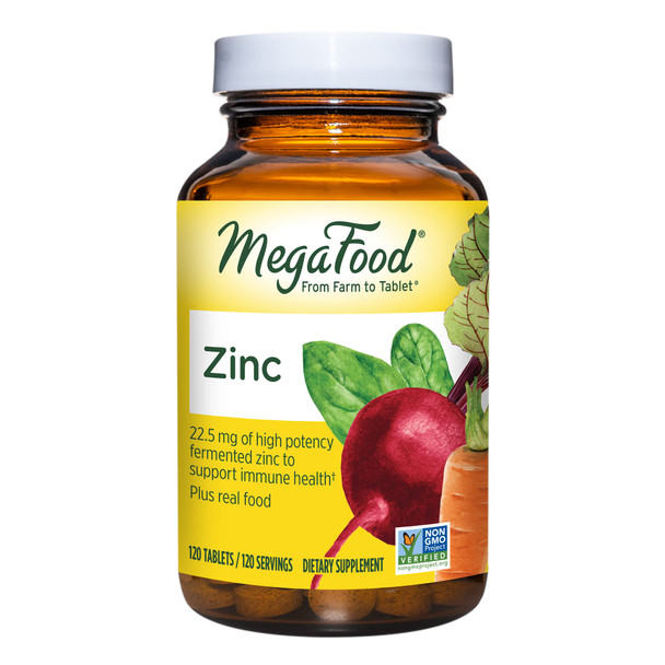 MegaFood Zinc Immune Support Supplement 120 Tabs MegaFood Zinc Immune Support Supplement 120 Tabs