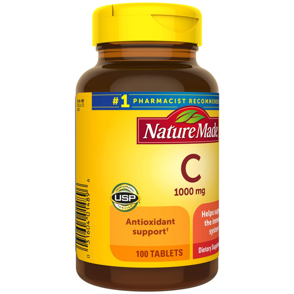 Nature Made Vitamin C 1000 Mg Tablets 100 Count To Help Support The Immune Systemâ€ (Pack Of 3)