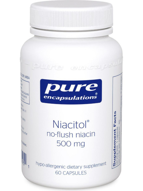 Pure Encapsulations, Niacitol, 500 mg, 60 vcaps