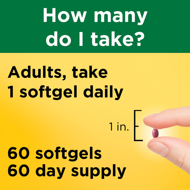 Nature Made Extra Strength Vitamin B12 3000 Mcg Dietary Supplement For Energy Metabolism Support 60 Softgels 60 Day Supply