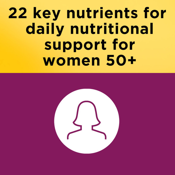 Nature Made Multivitamin For Her 50+ With No Iron Womens Multivitamin For Daily Nutritional Support Multivitamin For Women 90 Tablets 90 Day Supply