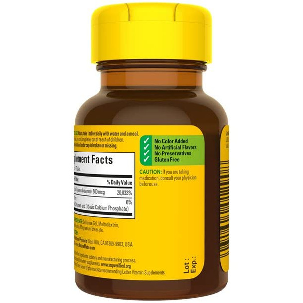 Nature Made Vitamin B-12 500 Mcg Tablets 100 Ea (Pack Of 2)