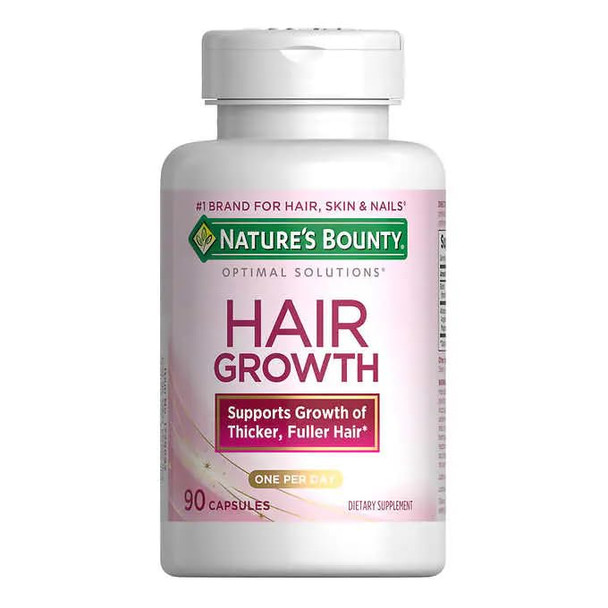 Nature's Bounty Hair Growth Supplement 1 Per Day Clinically Shown To Support Thicker Fuller Hair With Biotin Silicon & Arginine 90 Capsules Nature's Bounty Hair Growth Supplement 1 Per Day Clinically Shown To Support Thicker Fuller Hair With Biotin Silicon & Arginine 90 Capsules