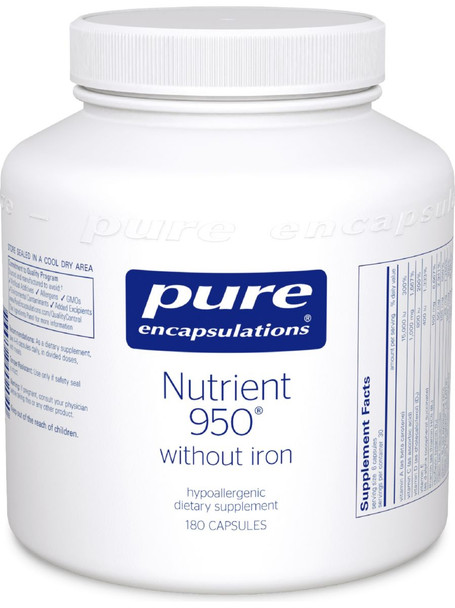Pure Encapsulations, Nutrient 950 w/o Iron, 180 vcaps Pure Encapsulations, Nutrient 950 w/o Iron, 180 vcaps