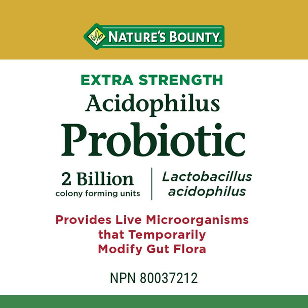 Nature's Bounty Acidophilus Probiotic 2 Billion 150 Caplets