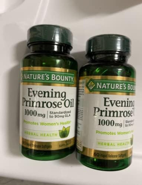 Natures Bounty Evening Primrose Oil 1000Mg (2 X 60 Count Bottles)