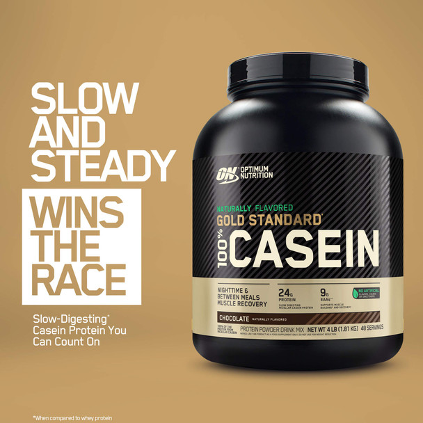 Optimum Nutrition Gold Standard 100% Micellar Casein Protein Powder Naturally Flavored Chocolate Creme 4 Pound (Packaging May Vary)