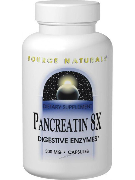 Source Naturals, Pancreatin 8X, 100 ct