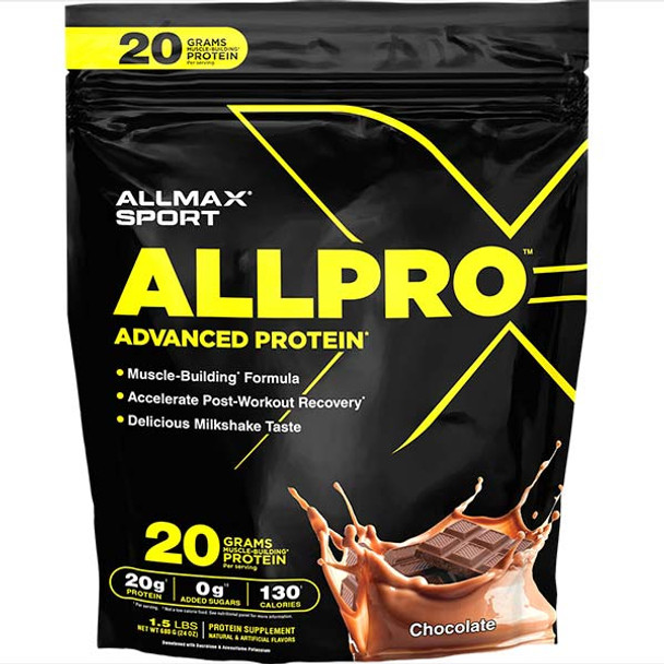 Allmax Nutrition Allpro Advanced Protein 1.5 Lbs Chocolate