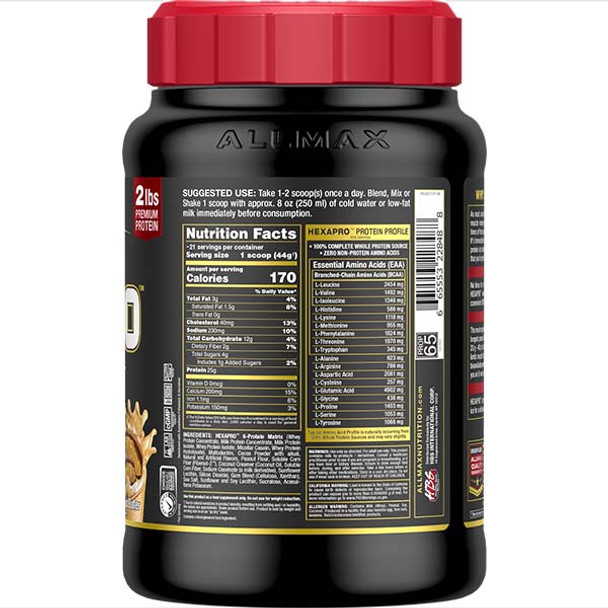 Allmax Nutrition Hexapro: High Protein Lean Meal 2 Lb Chocolate Peanut Butter
