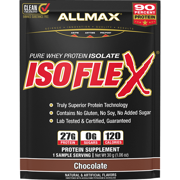 Allmax Nutrition Isoflex Protein Powder Samples Chocolate 30 G